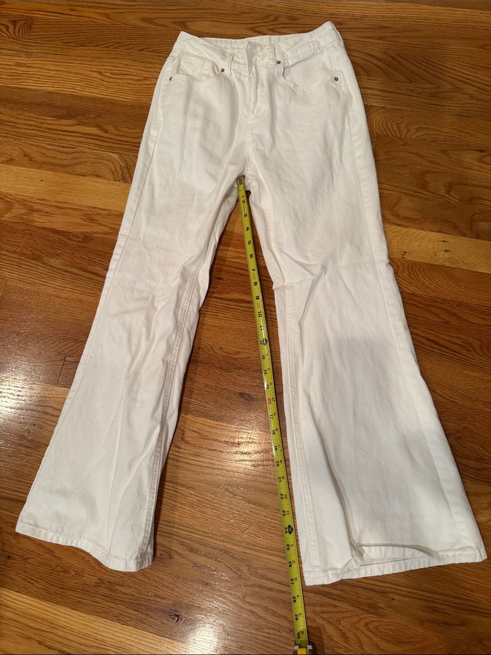 White Women's Flared Jeans s 100% cotton